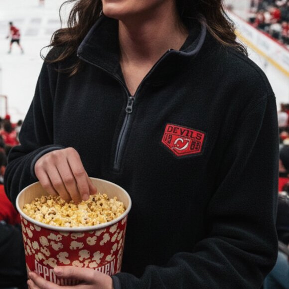 NHL NJ Devils Fleece Pullover - Picture 1 of 10